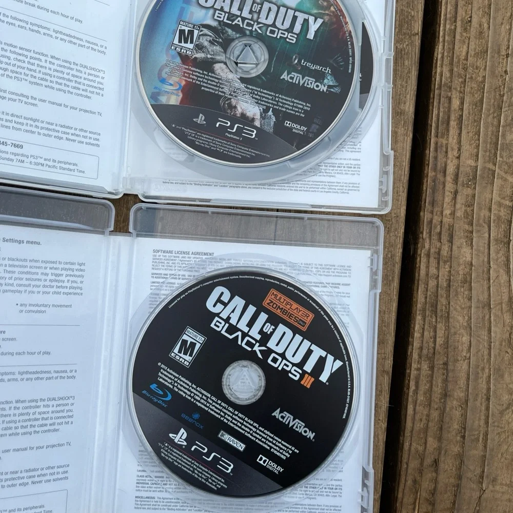 Call of Duty Black Ops 1 & 2 Combo Pack (PS3 Playstation 3) Tested & Working